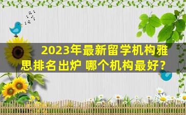 2023年最新留学机构雅思排名出炉 哪个机构最好？